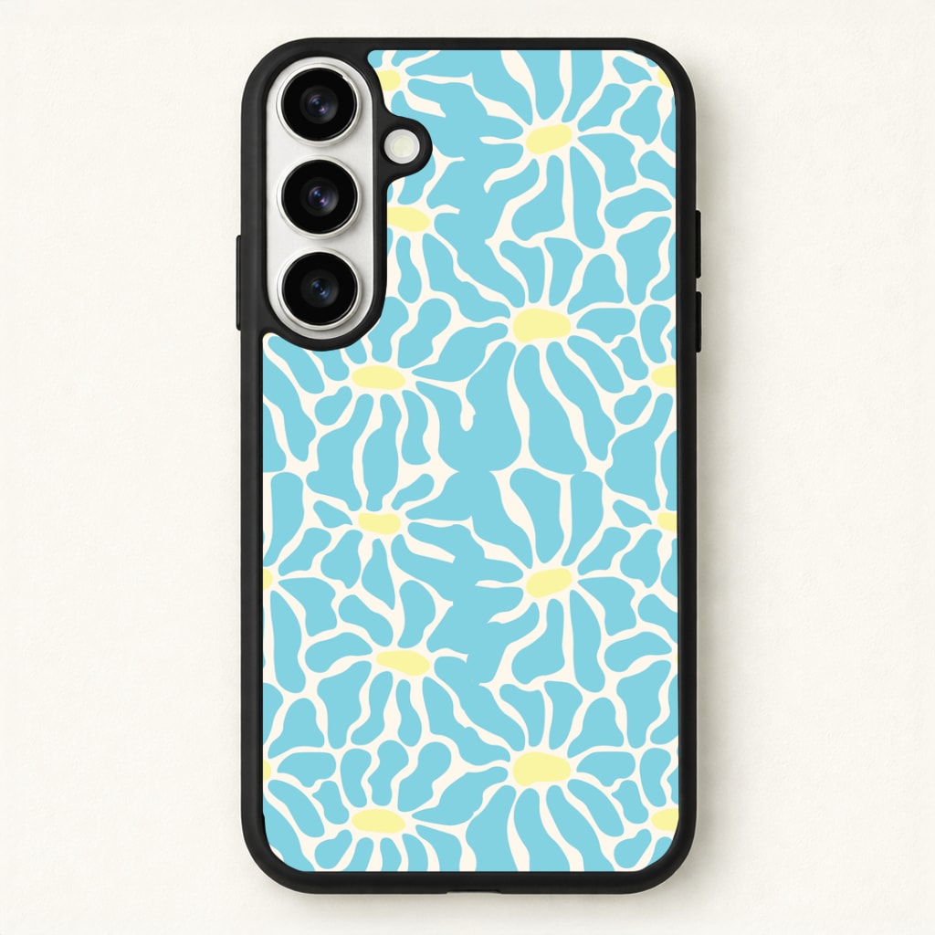 Blue Flowers - Summer Phone Case for Galaxy S26 Plus