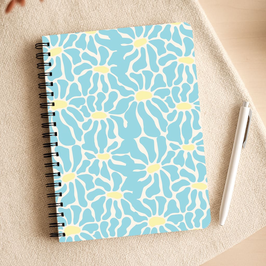 Blue Flowers - Summer Notepad