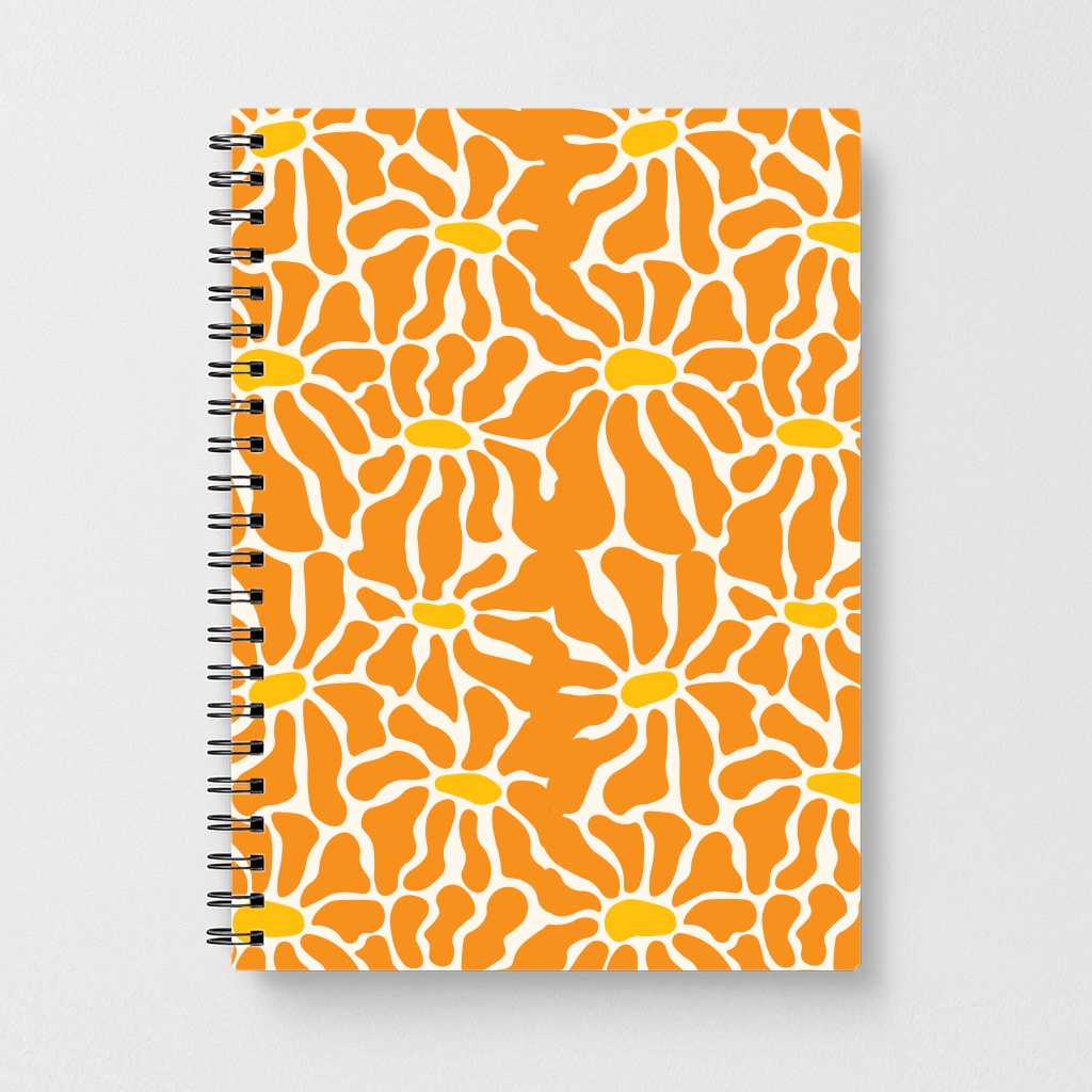 Orange Flowers - Summer Notebook
