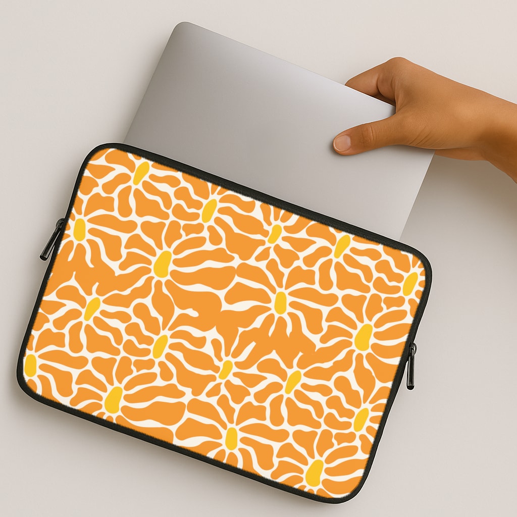 Orange Flowers - Summer MacBook Case