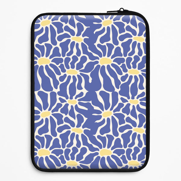Dark Blue Flowers - Summer Universal Laptop Sleeve