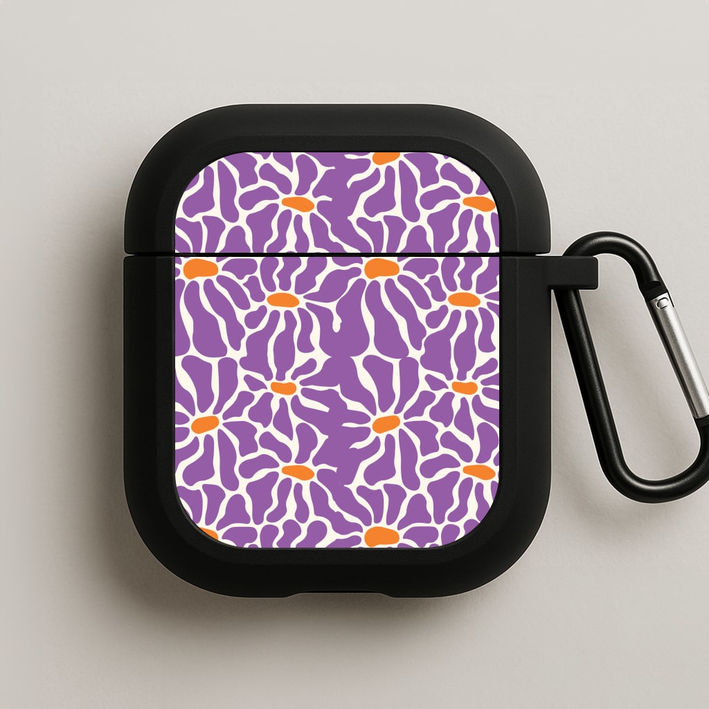 Purple Flowers - Summer AirPods Case