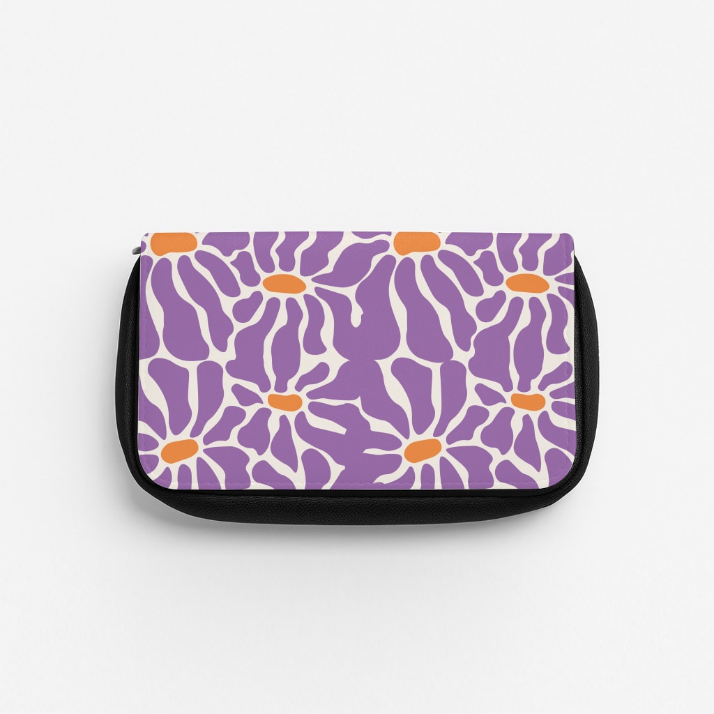 Purple Flowers - Summer Pencil Case