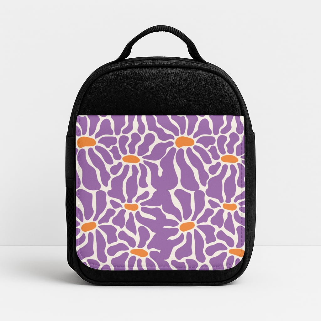 Purple Flowers - Summer Insulated Lunchbox