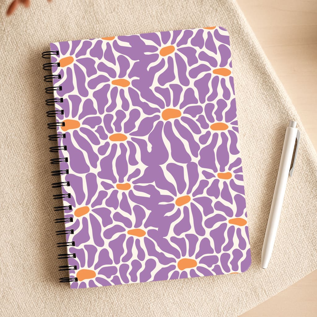 Purple Flowers - Summer Notepad