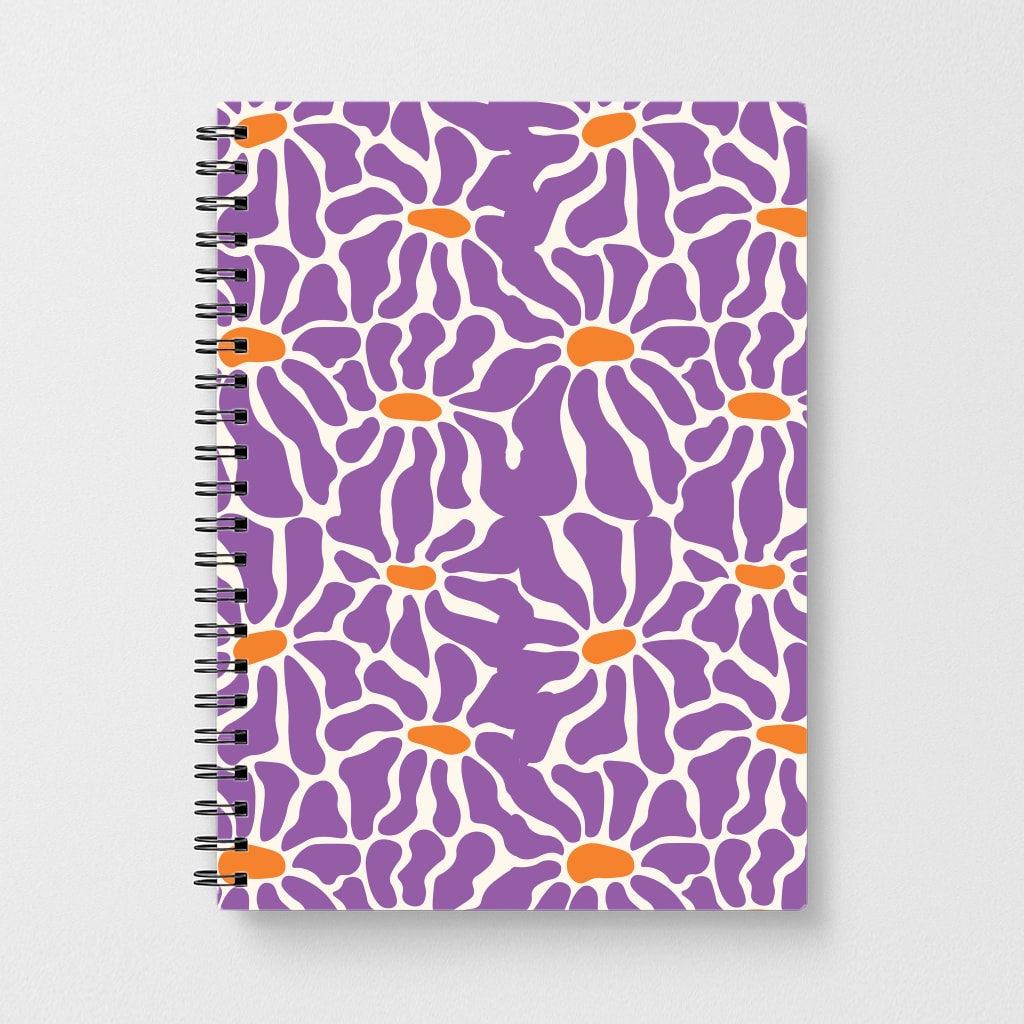 Purple Flowers - Summer Notebook