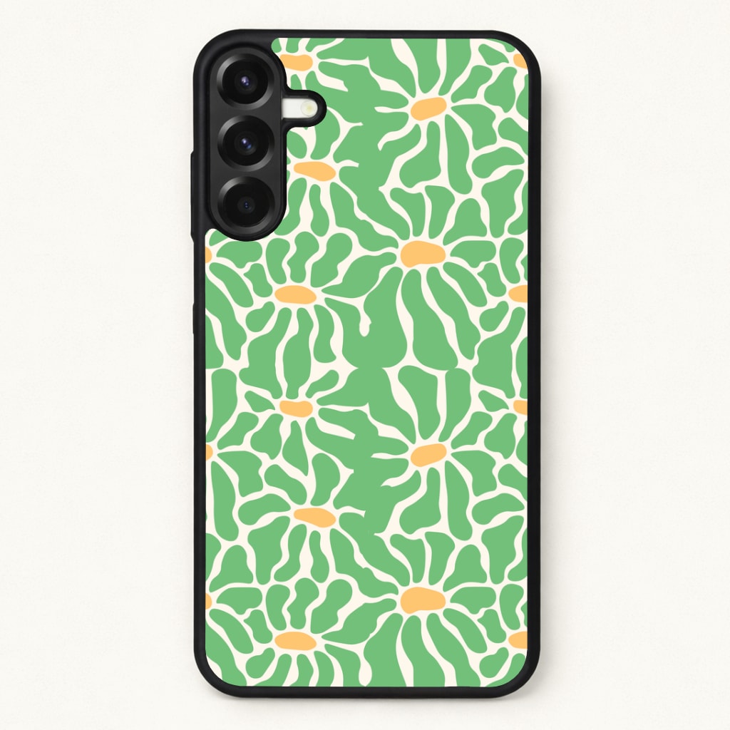 Green Flowers - Summer Phone Case for Galaxy A17