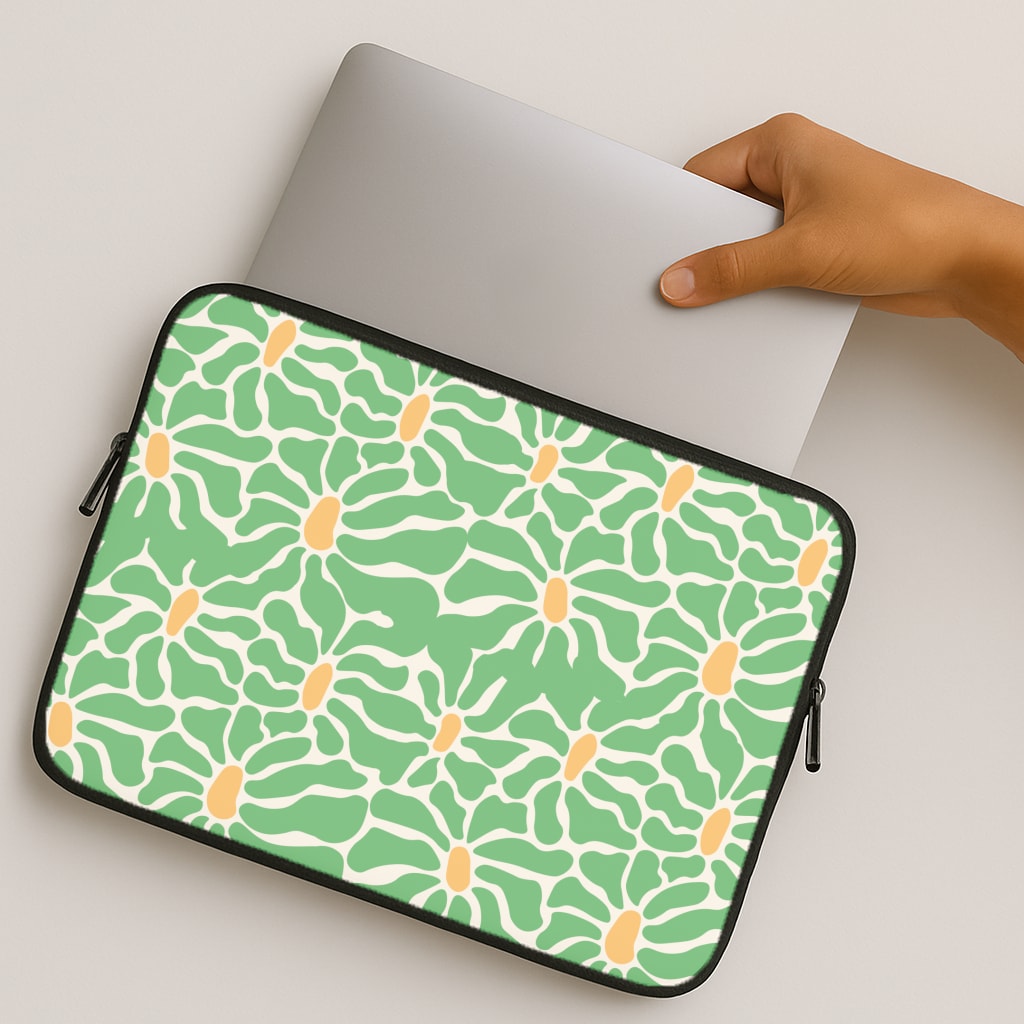 Green Flowers - Summer MacBook Case