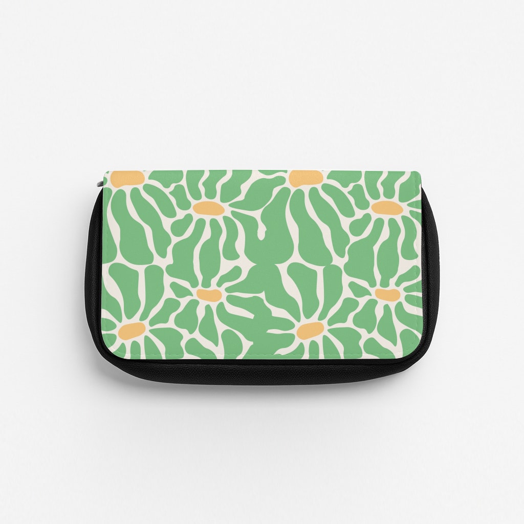 Green Flowers - Summer Pencil Case