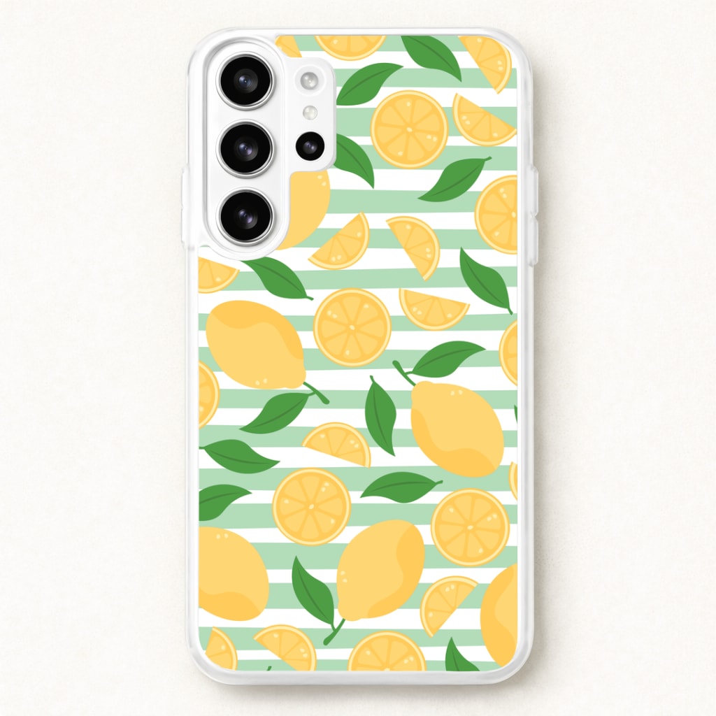 Lemons Pattern - Summer Phone Case for Galaxy S26 Ultra