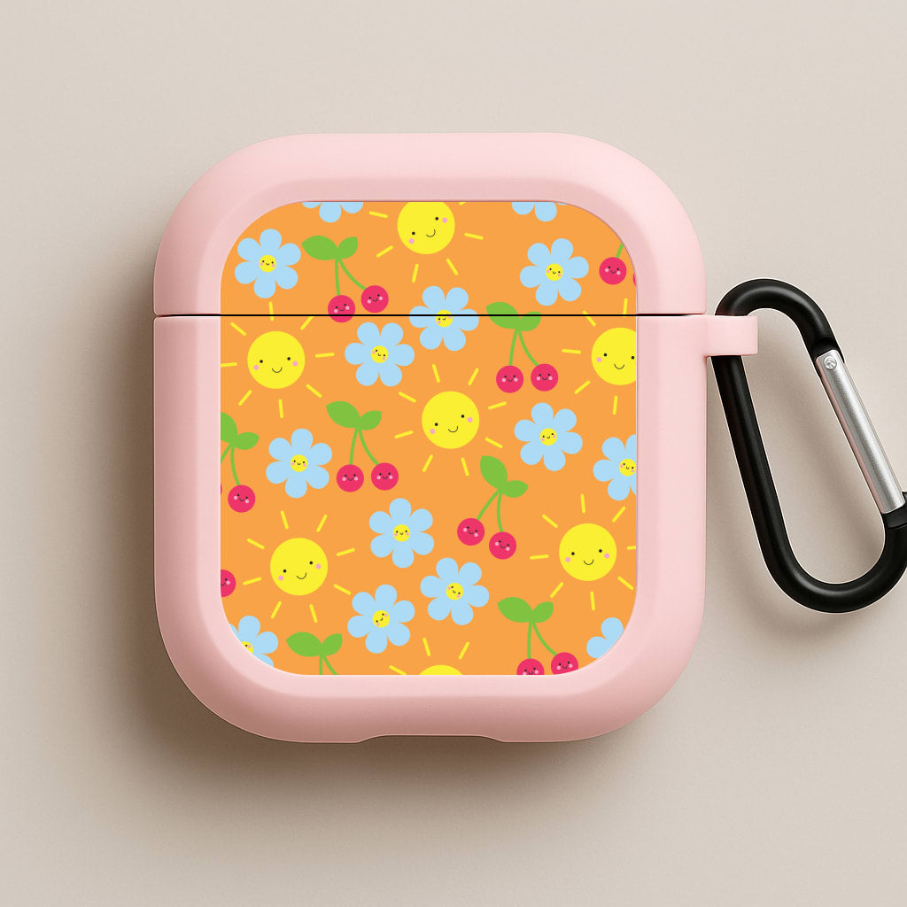 Vibey Pattern - Summer Pink AirPods Case