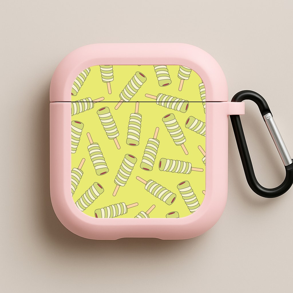 Twister - Ice Cream Patterns Pink AirPods Case