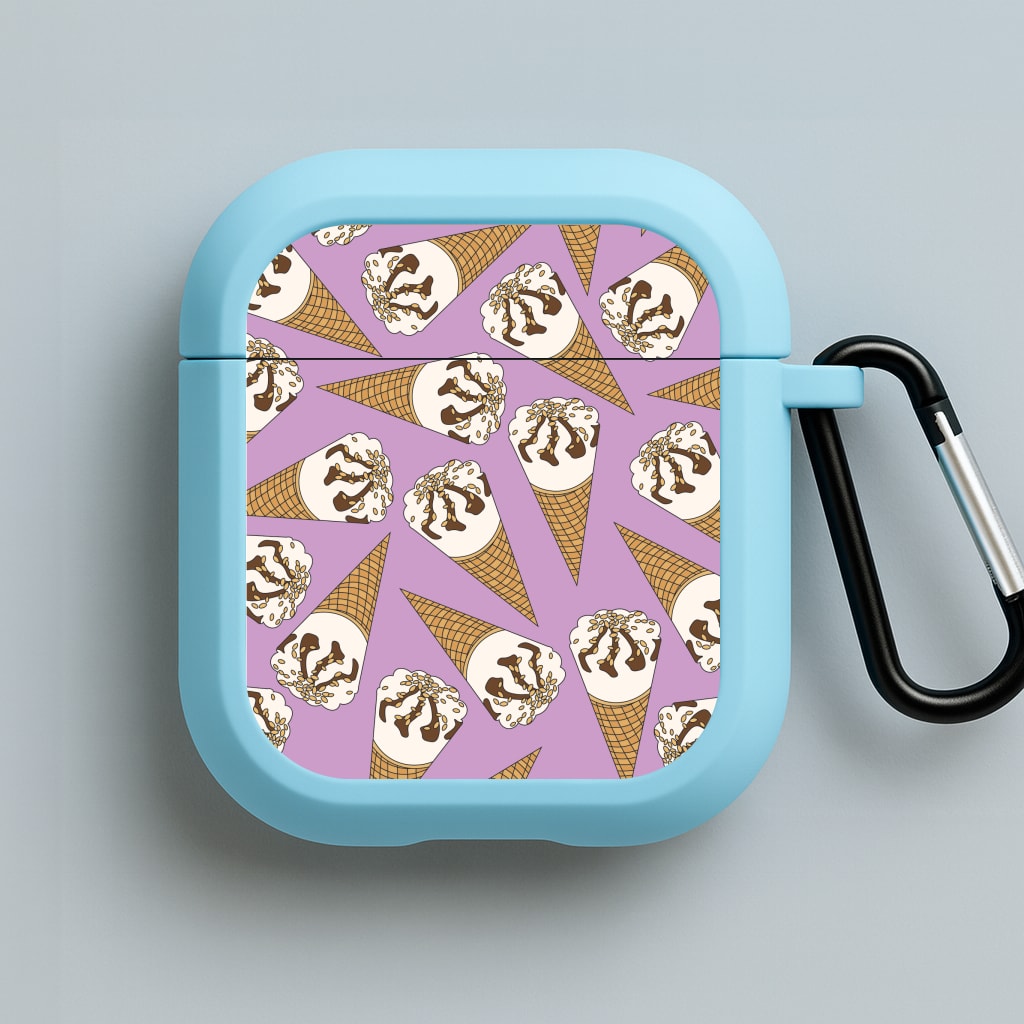 Netto - Ice Cream Patterns Blue AirPods Case