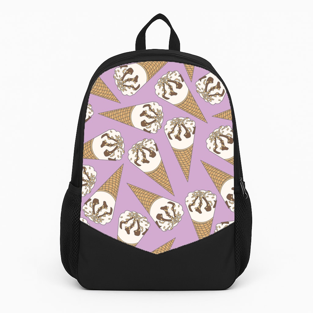 Netto - Ice Cream Patterns Large Backpack