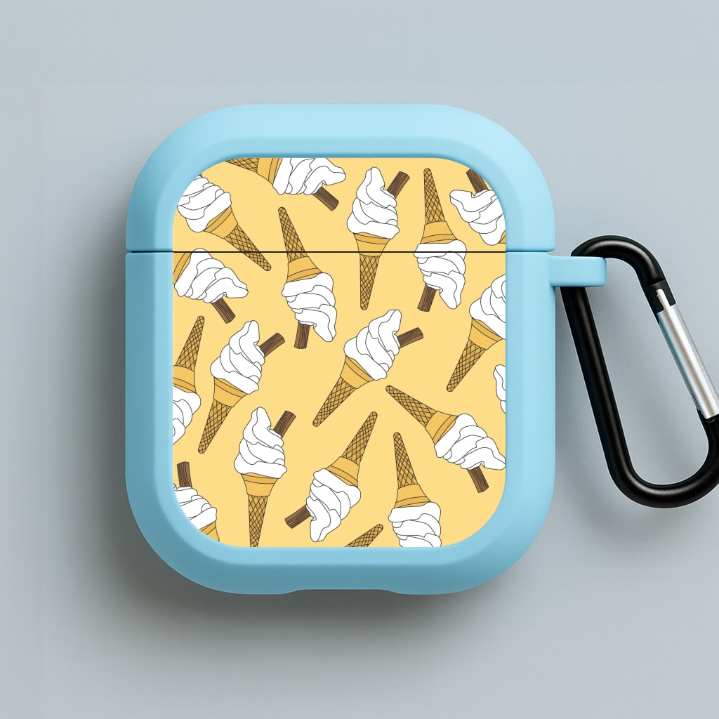 99s - Ice Cream Patterns Blue AirPods Case