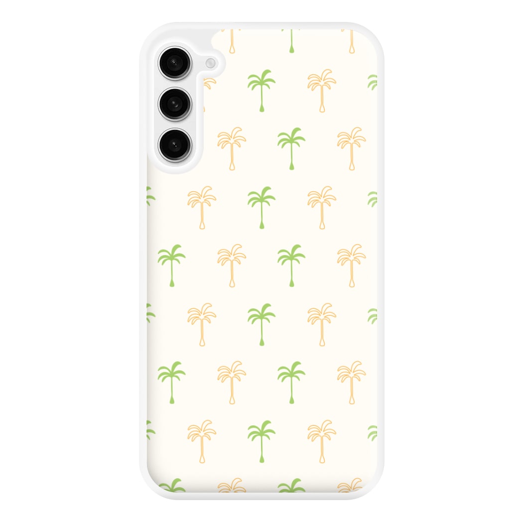 Green And Yellow Palms Pattern Phone Case for Galaxy S23FE