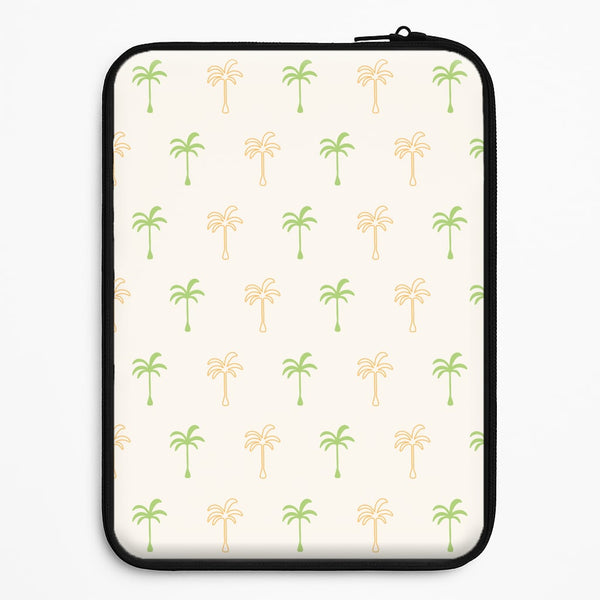 Green And Yellow Palms Pattern Universal Laptop Sleeve