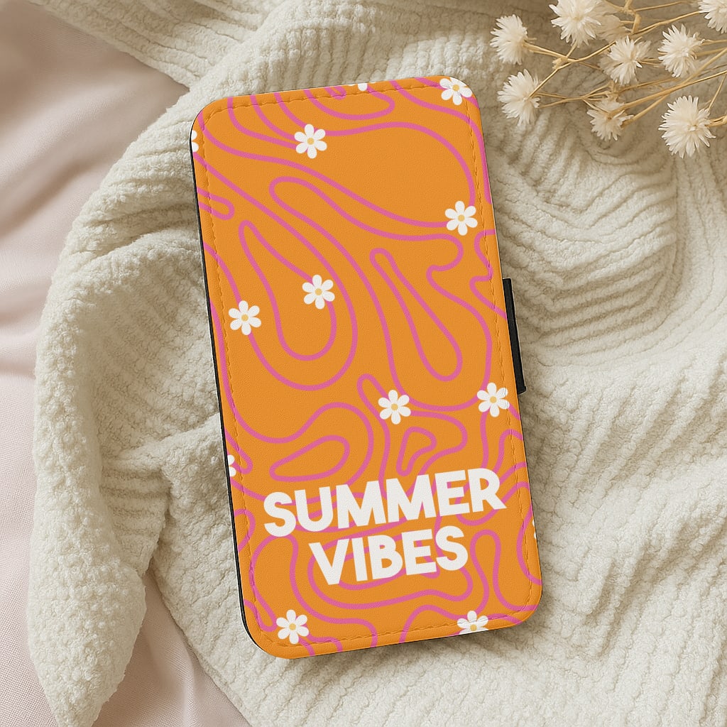 Summer Vibes Daisies Wallet Phone Case