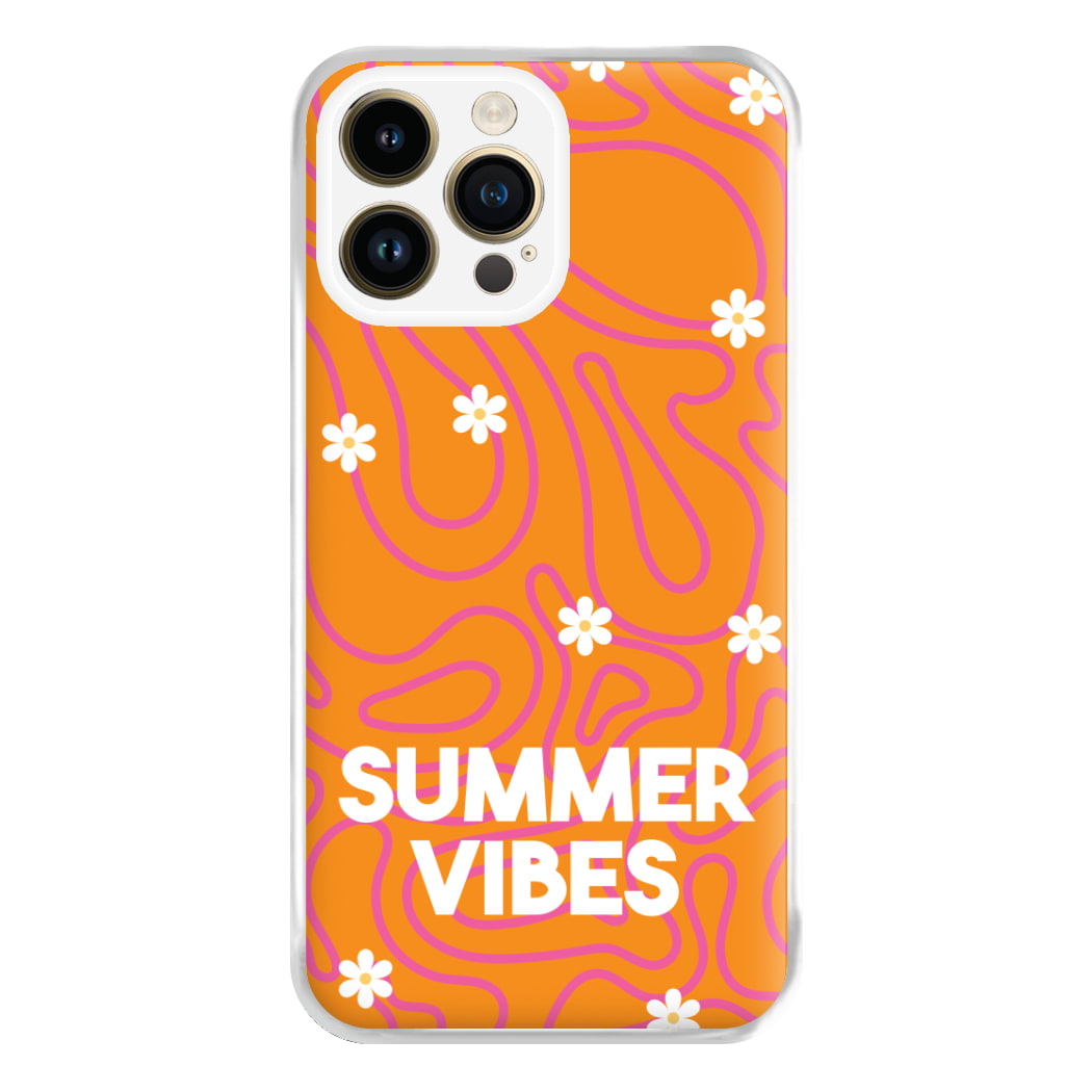 Summer Vibes Daisies Phone Case for iPhone 14 Pro Max