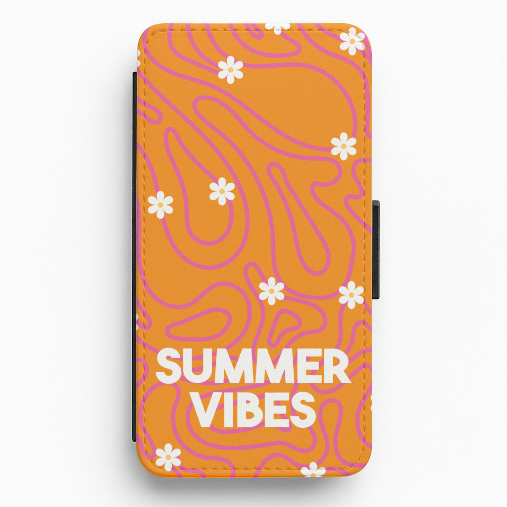 Summer Vibes Daisies Flip / Wallet Phone Case