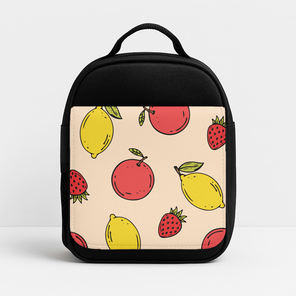 Sketched Summer Fruits Pattern Lunchbox