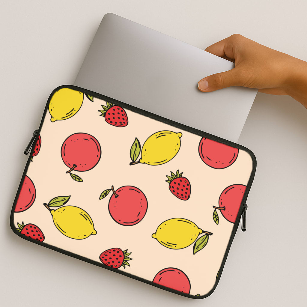 Sketched Summer Fruits Pattern MacBook Case