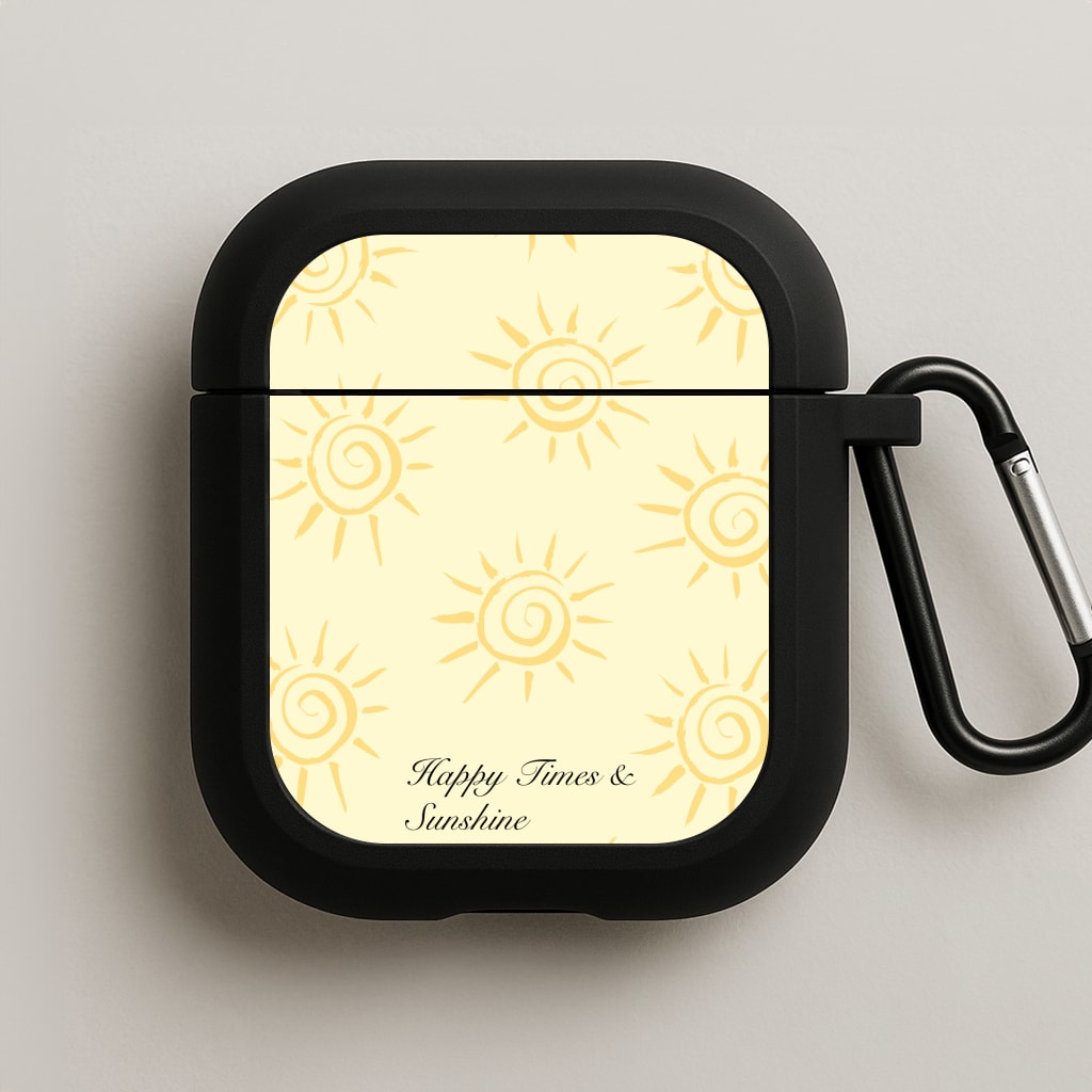 Happy Times And Sunshine AirPods Case