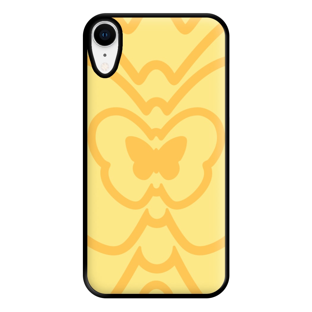 Abstract Orange Butterfly Phone Case for iPhone XR