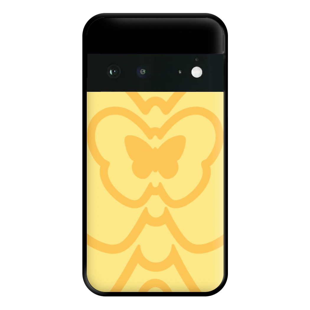 Abstract Orange Butterfly Phone Case for Google Pixel 6a