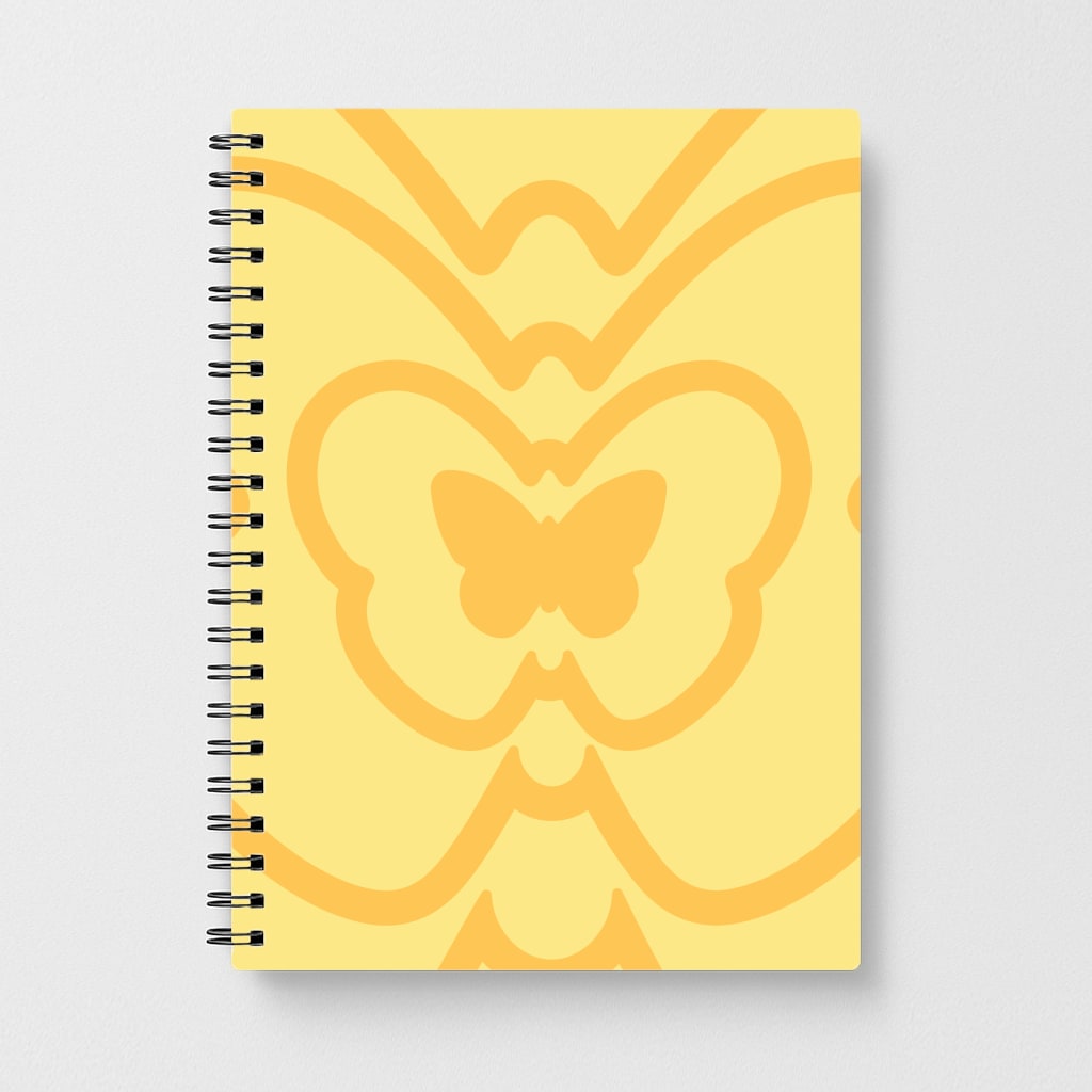 Abstract Orange Butterfly  Notebook