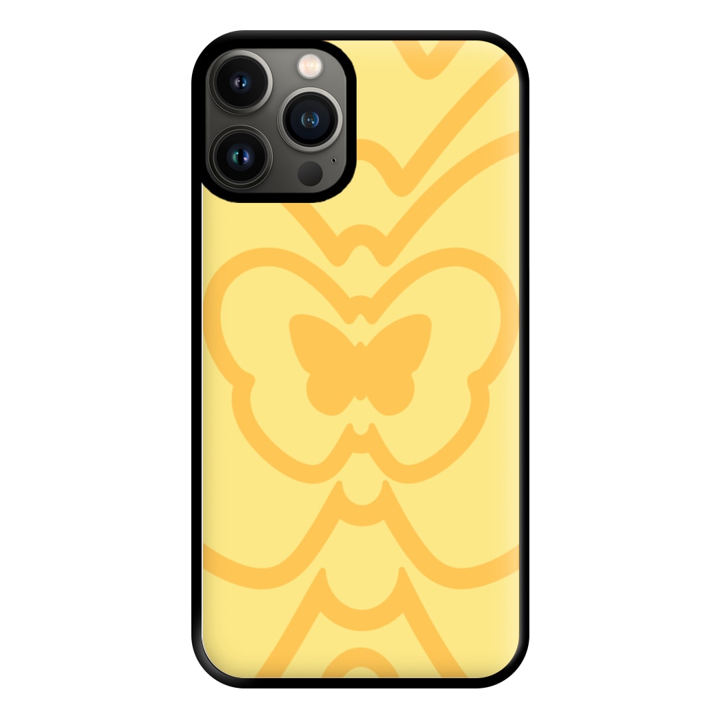 Abstract Orange Butterfly Phone Case for iPhone 11 Pro Max