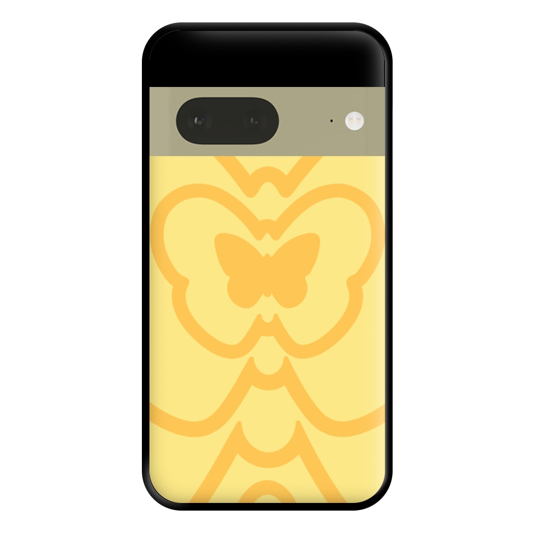 Abstract Orange Butterfly Phone Case for Google Pixel 7a