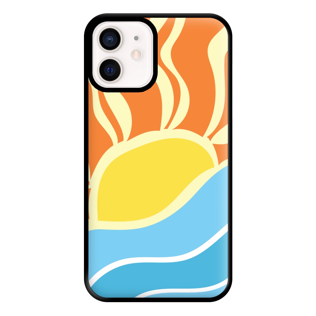 Abstract Sunset Phone Case for iPhone 13 Mini