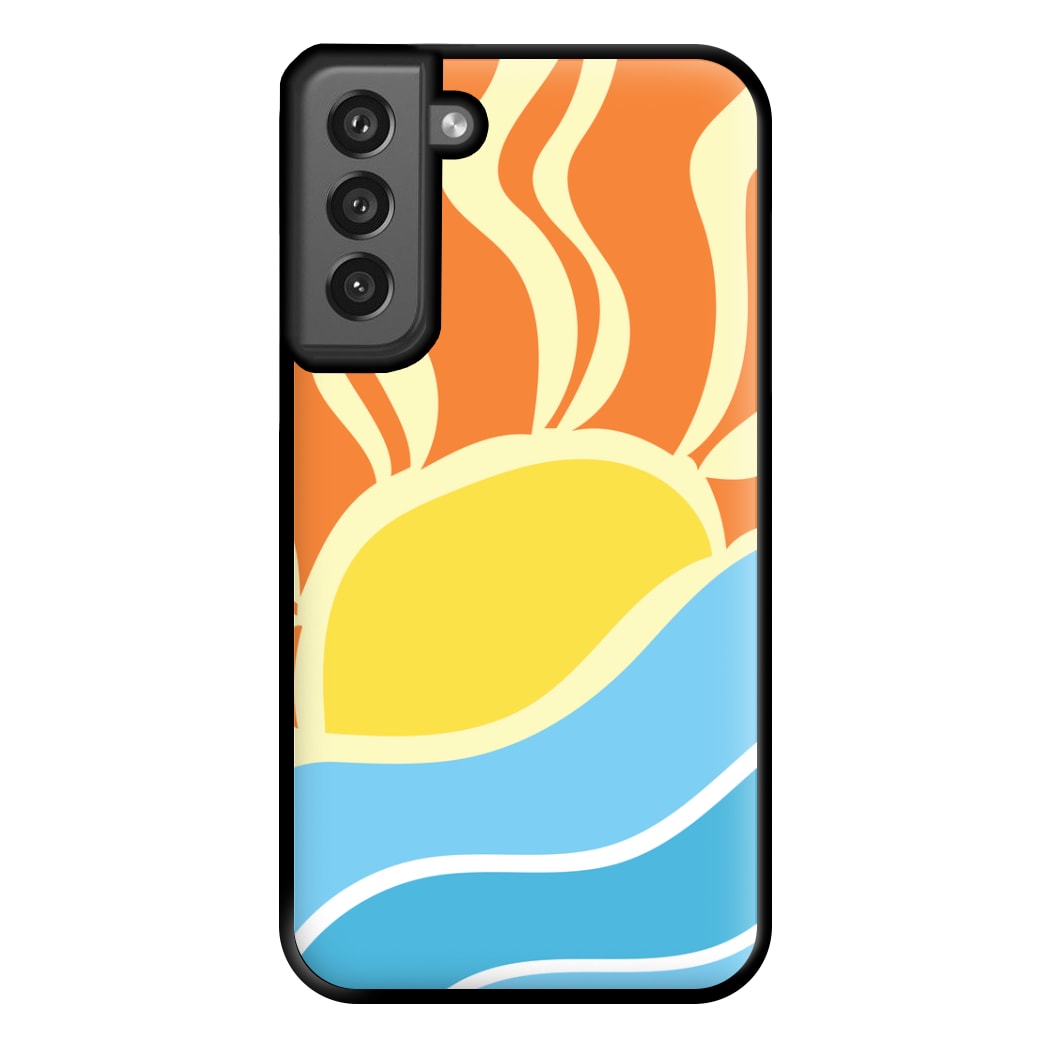 Abstract Sunset Phone Case for Galaxy S21FE