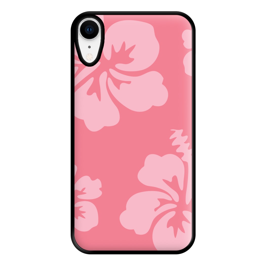 Pink Hawaiian Flowers Pattern Phone Case for iPhone XR