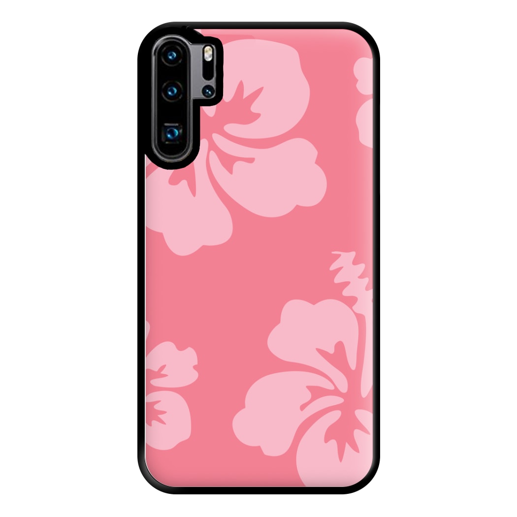 Pink Hawaiian Flowers Pattern Phone Case for Huawei P30 Pro