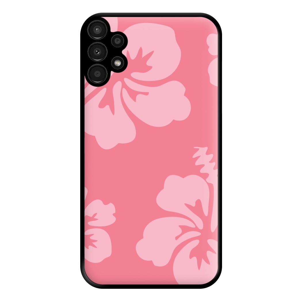 Pink Hawaiian Flowers Pattern Phone Case for Galaxy A13
