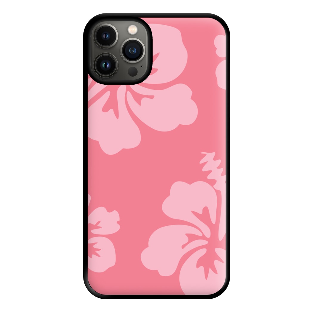 Pink Hawaiian Flowers Pattern Phone Case for iPhone 13