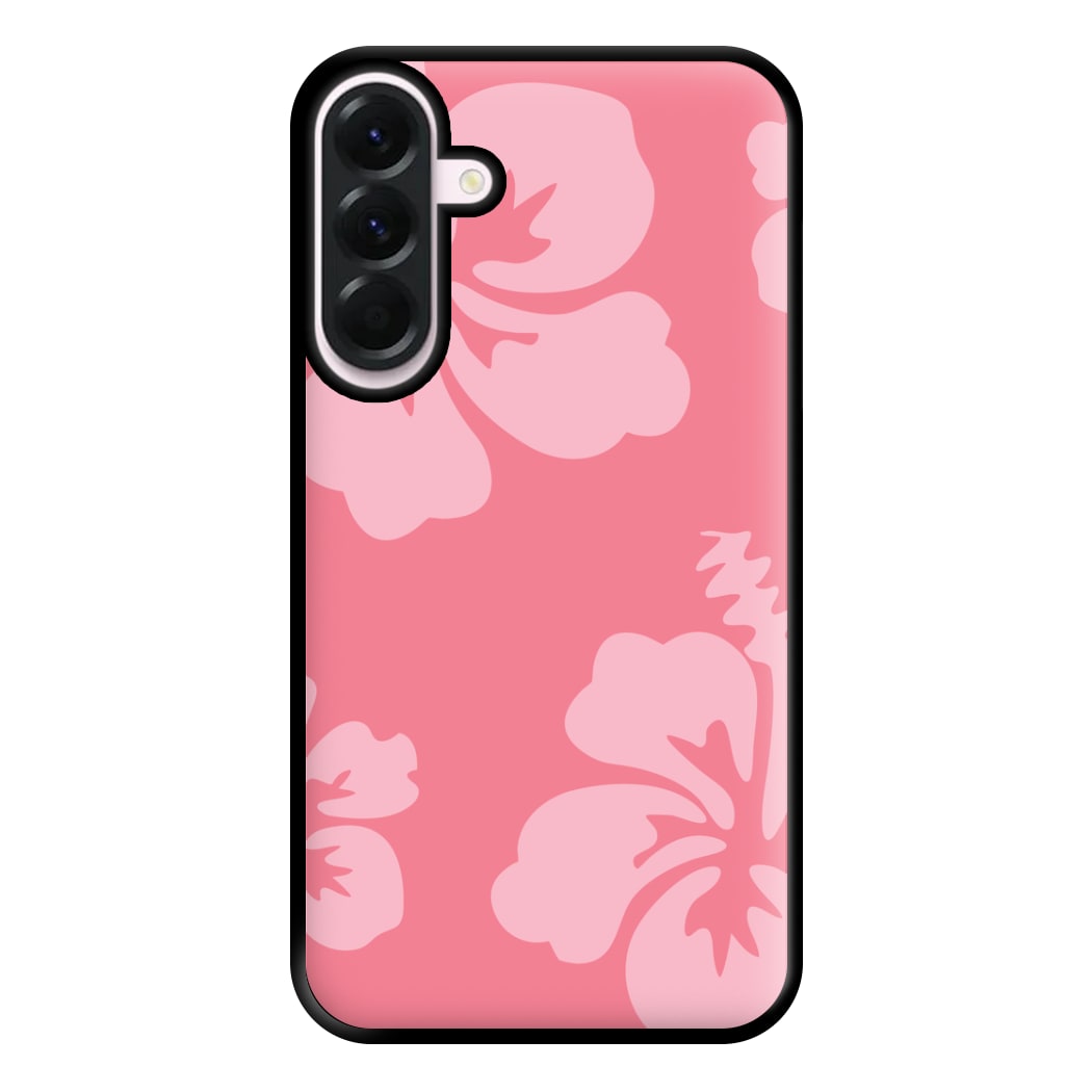 Pink Hawaiian Flowers Pattern Phone Case for Galaxy A36