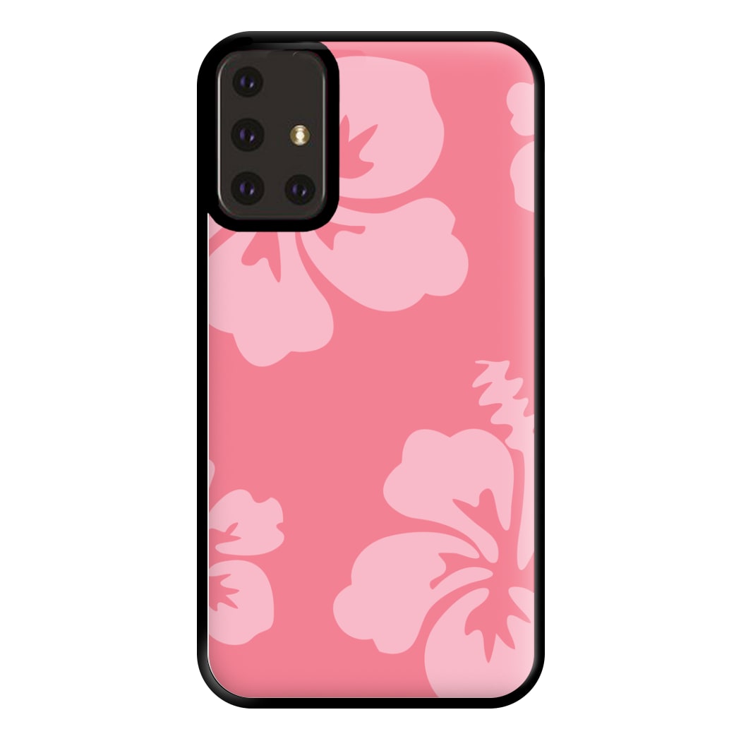 Pink Hawaiian Flowers Pattern Phone Case for Galaxy A71