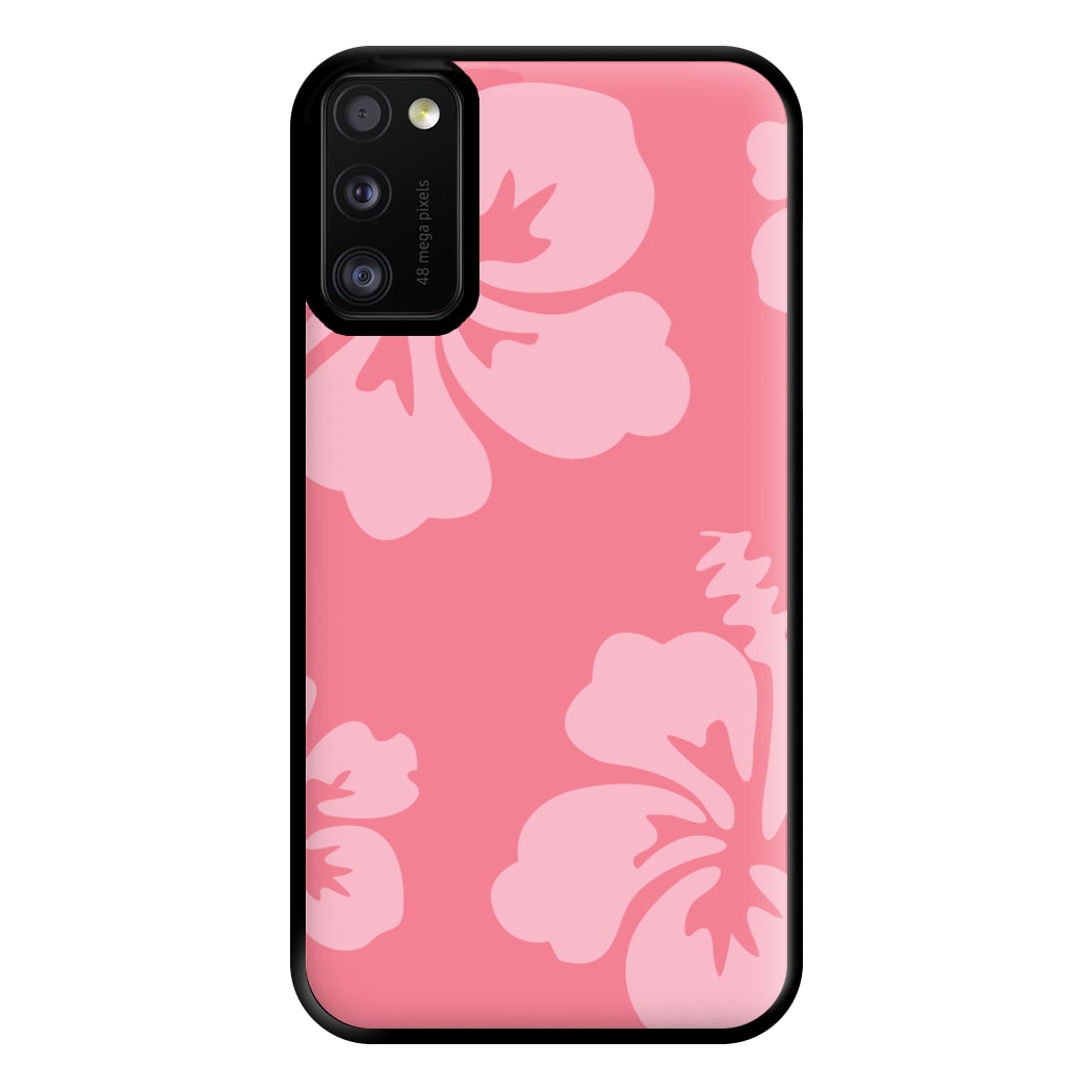 Pink Hawaiian Flowers Pattern Phone Case for Galaxy A41