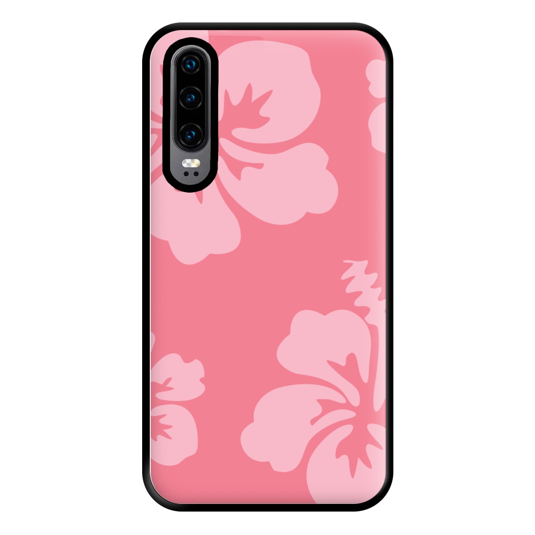 Pink Hawaiian Flowers Pattern Phone Case for Huawei P30