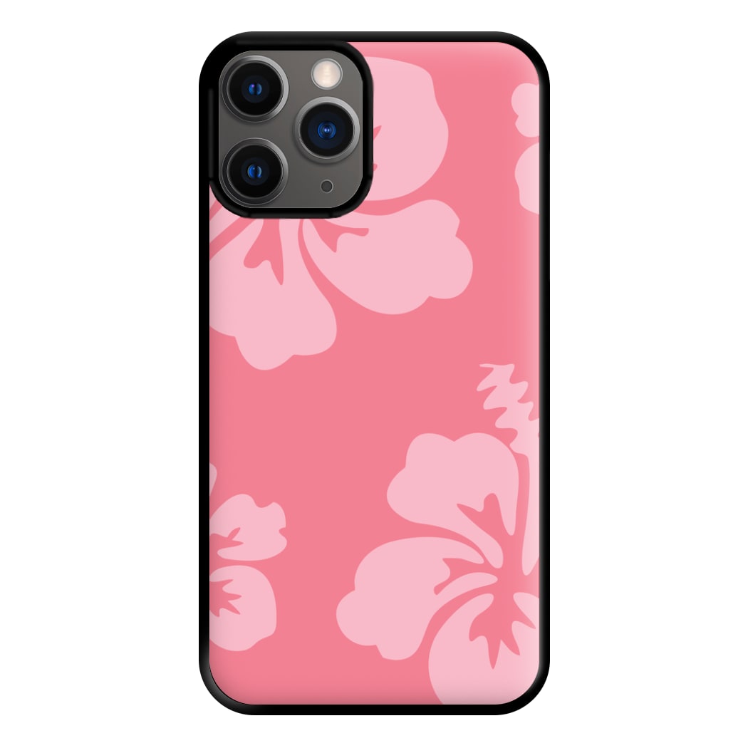 Pink Hawaiian Flowers Pattern Phone Case for iPhone 12 Pro Max