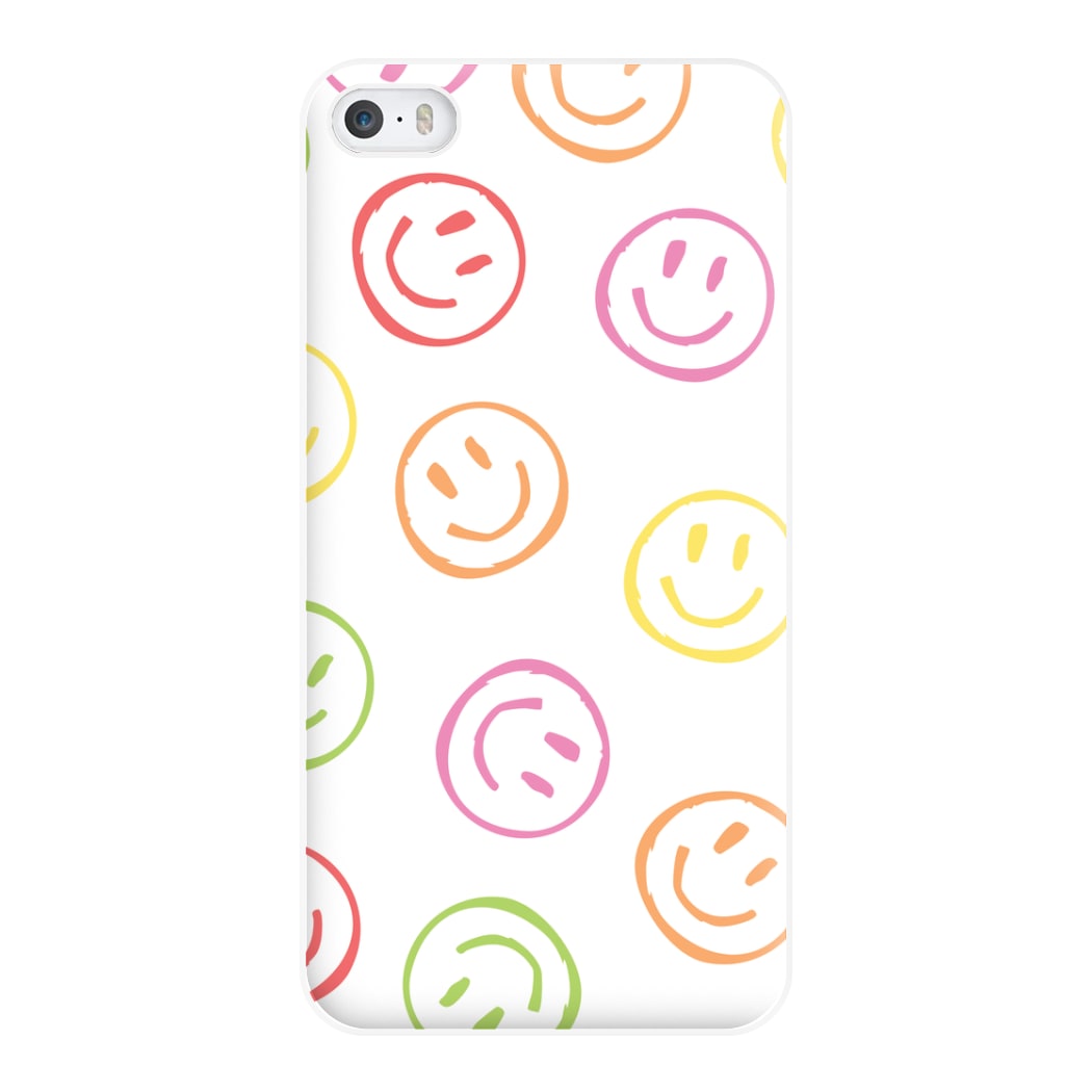 Colourful Sketched Smileys Pattern Phone Case for iPhone 5 / 5s / SE 2016