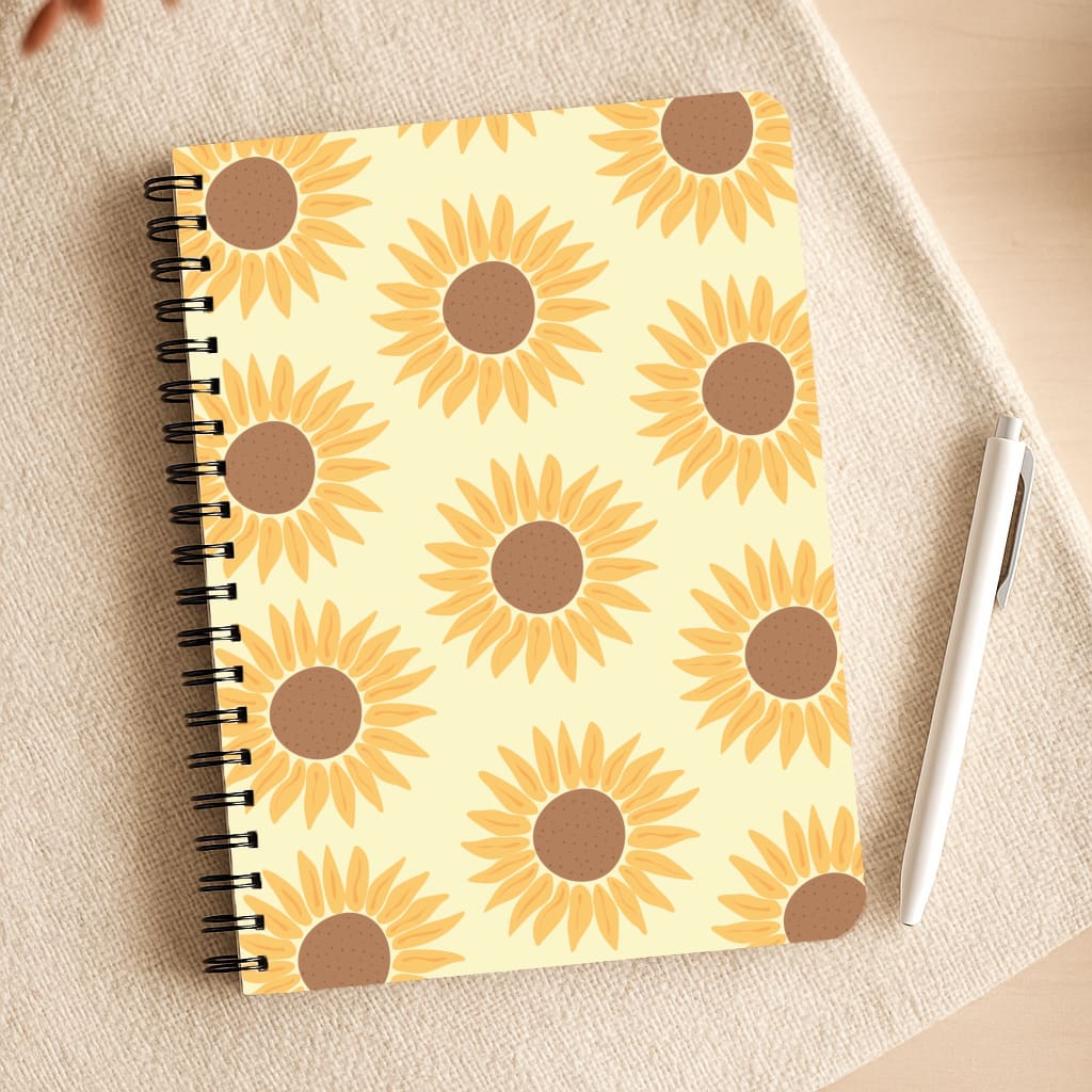 Sunflowers Abstract Pattern Notepad