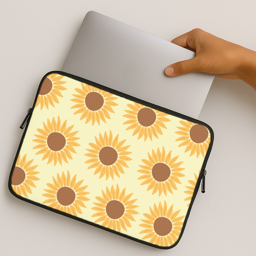Sunflowers Abstract Pattern MacBook Case