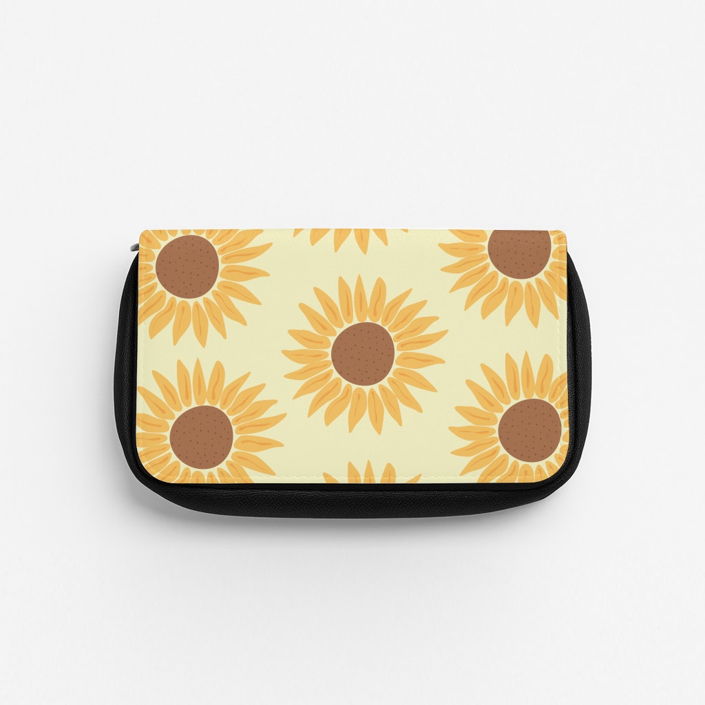 Sunflowers Abstract Pattern Pencil Case