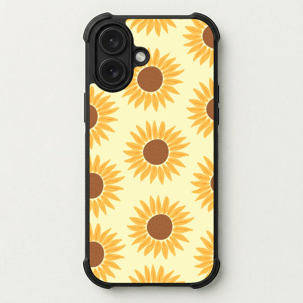 Sunflowers Abstract Pattern Phone Case — Bumper case