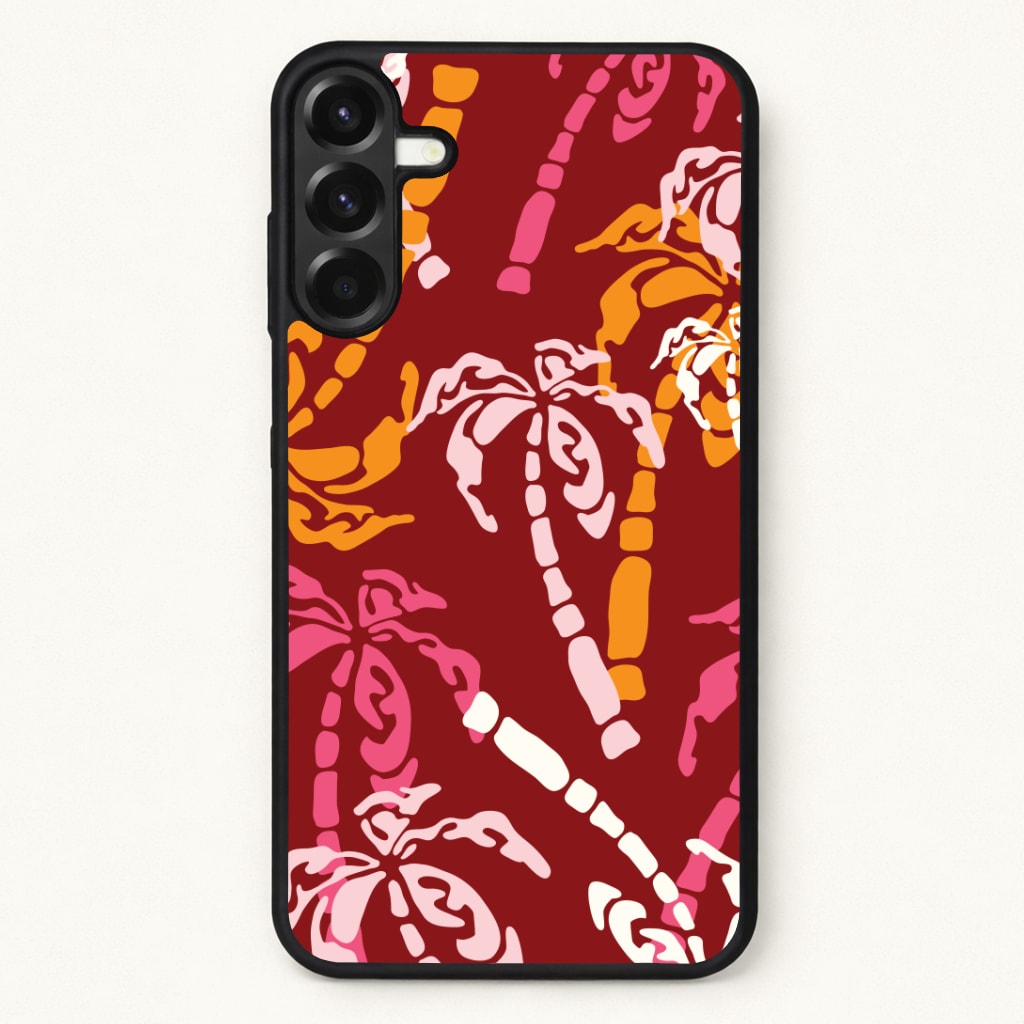 Abstract Palm Trees Pattern Phone Case for Galaxy A37