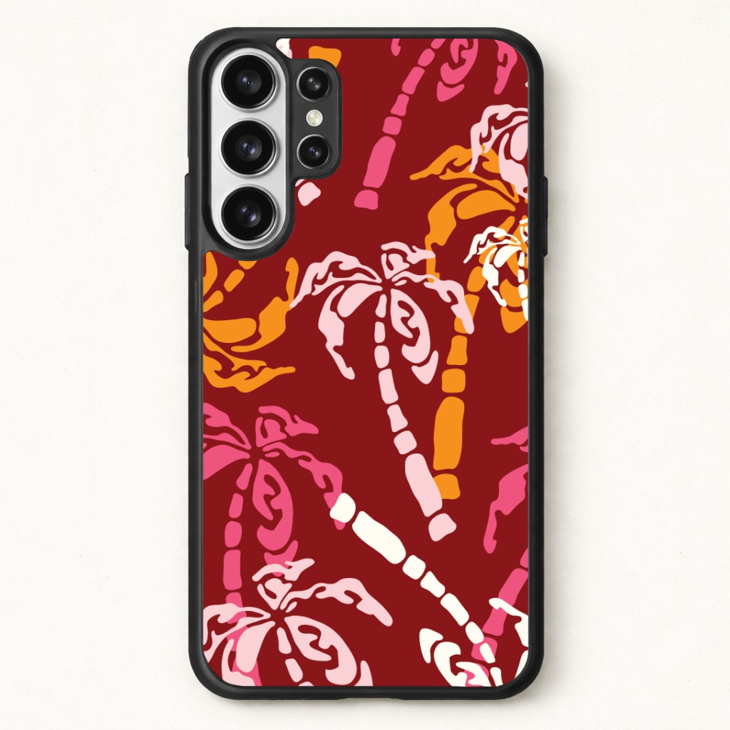 Abstract Palm Trees Pattern Phone Case for Galaxy S26 Ultra